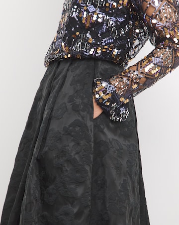 Joanna Hope Textured Bubble Hem Skirt