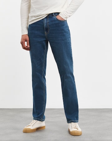 Slim Fit Stretch Jeans Mid Wash