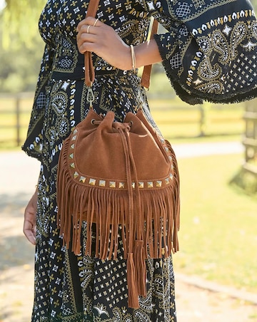 Joe Browns Layla Suede Fringe Bag