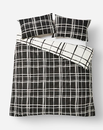 Wilson Black Check Duvet Cover Set