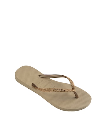 Havaianas Slim Glitter II Toe Post Flip Flop Sandals