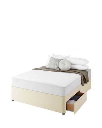 Silentnight Fabric 2 Drawer Divan Base Only