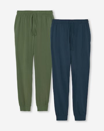 2 Pack Jersey Cuffed Lounge Pants
