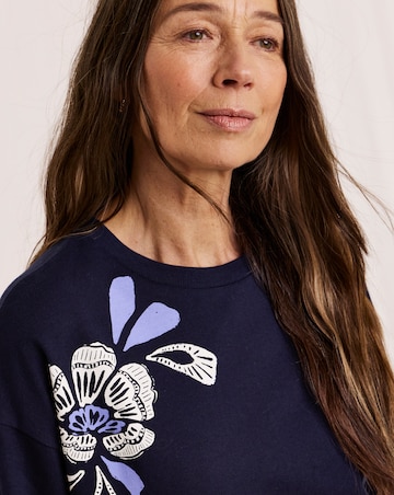 Julipa Floral Crew Neck Sweatshirt