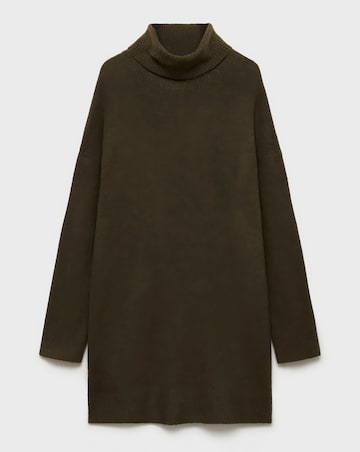 Mango Short Knitted Turtleneck Dress