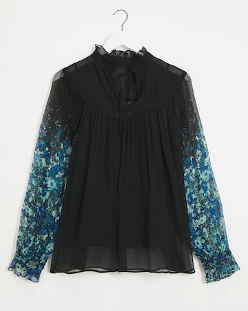 Joanna Hope Print Sleeve Blouse