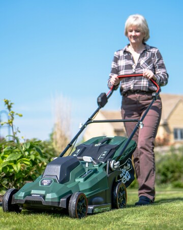 Webb 40V (2 x 20V) 43cm Cordless Rotary Lawnmower (2 x 4AH Battery & Charger)