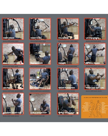 Marcy HG7000 Home Multi Gym with Integrated Leg Press