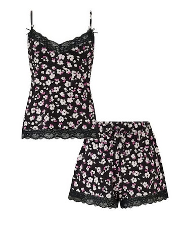 Pour Moi Sofa Loves Lace Jersey Cami And Shorts Pyjama Set