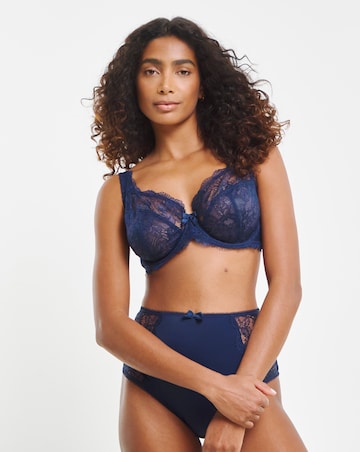 Pretty Secrets (2 Pack) Ella Lace Full Cup Wired Bras (B-H) Aqua/Blue