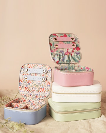 Sophia Lane Pink & Green Floral Jewellery Box