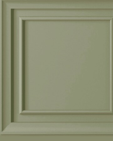 Fresco Wood Panel Sage Green Wallpaper