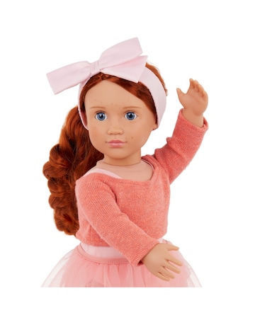 Our Generation Ballet Doll with Orange Sweater Aubrie