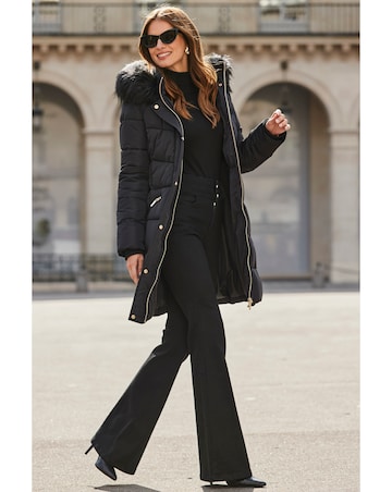 Sosandar Glam Padded Coat