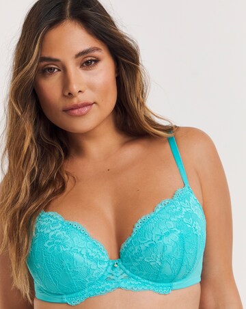 Ann Summers Sexy Lace Planet Plunge Bra Aqua