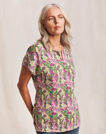 Julipa Jersey Notch Neck Top