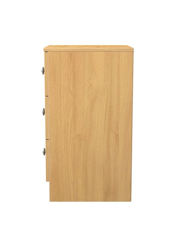 Richmond Ready Assembled 3 Drawer Bedside Table