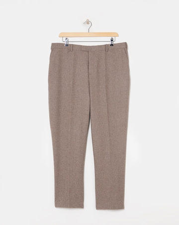 Oatmeal Donegal Regular Fit Suit Trouser