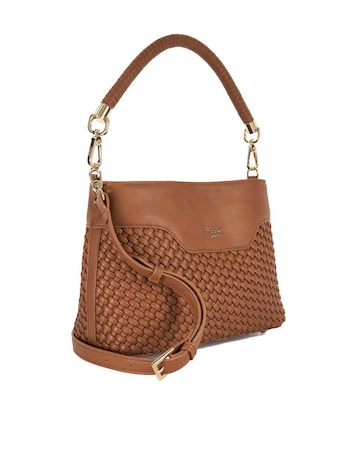 Dune Woven Top Handle Shoulder Bag