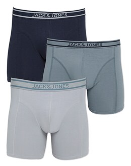 Boxers JACK & JONES Jacteddy - Lot De 3 - Coupe Confortable - Pour Homme - Printemps/été