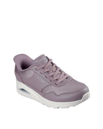 Skechers Mauve Uno Slip In Fashion Trainer -Standard Fit (D)