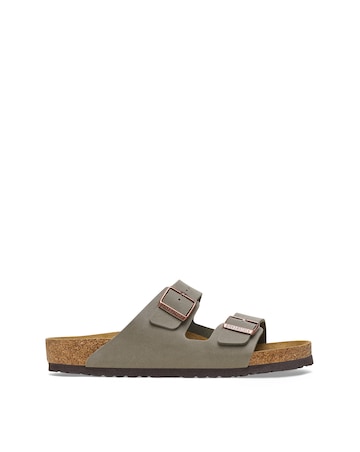 Birkenstock Classic Birkibuc Arizona Sandals - Stone