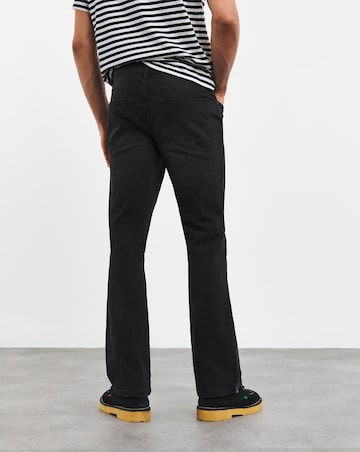 Bootcut Fit Stretch Jeans Blackwash