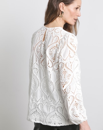 Joanna Hope Premium Broderie Blouse