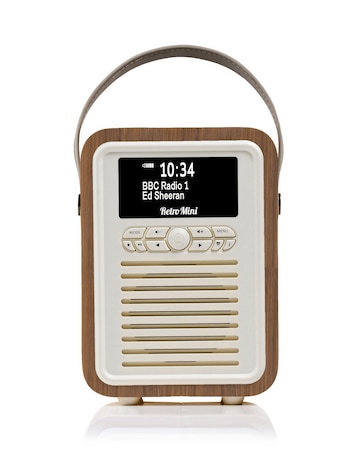 VQ Retro Mini DAB Radio - Walnut