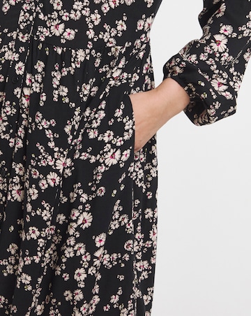 Printed Smock Shirt Dress