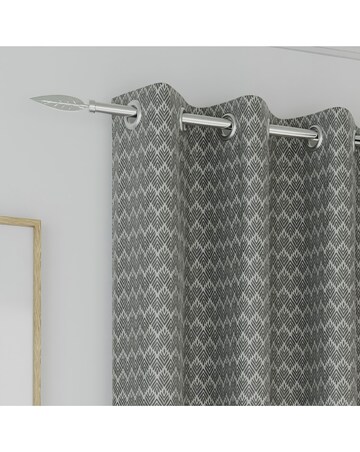 Aspen Light Filtering Woven Eyelet Curtains