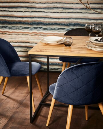 Klara Velvet Pair of Dining Chairs