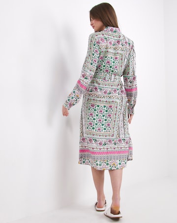 Julipa Border Print Shirt Dress