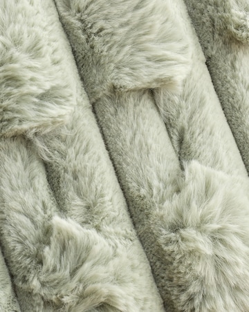 Bianca Carved Faux Fur Throw