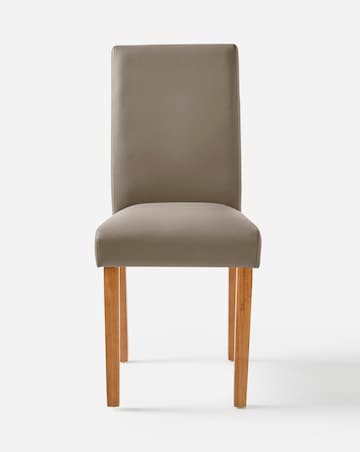 Ava Faux Leather Pair of Dining Chairs