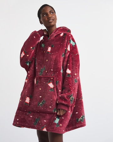 Pretty Secrets Scottie Dog Fleece Hooded Lounge Dress