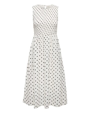 JdY Diego S/L Woven Spot Midi Dress
