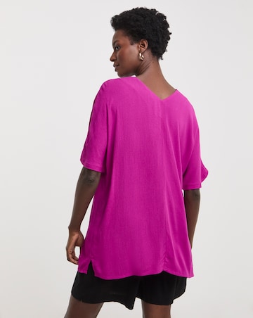 Textured Crinkle Tunic Top