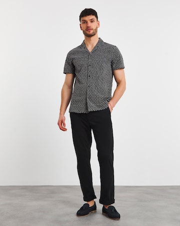 Broderie Cuban Collar Shirt