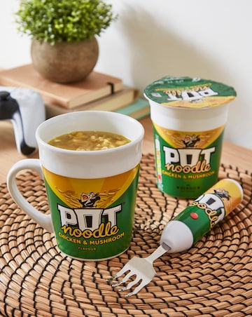 Pot Noodle Chicken & Mushroom Mug and Spin Fork Gift Set