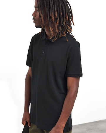 Relaxed Fit Pique Polo Long