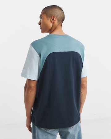 Lacoste Short Sleeve Colourblock T-Shirt - Blue