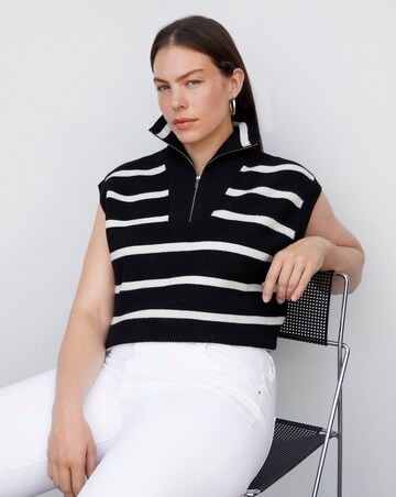 Mango Knitted Stripped Vest