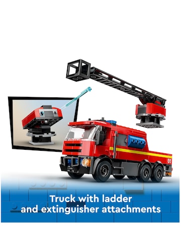 LEGO City Fire Station with Fire Engine Toy Playset 60414