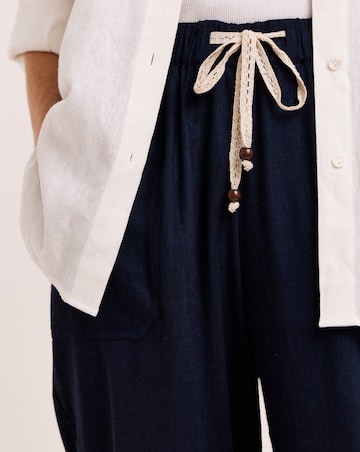 Julipa Petite Tapered Linen Trousers