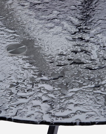 Colton Glass Dining Table with 4 Emilie Velvet Chairs