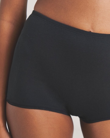 Pretty Secrets (5 Pack) Cotton Comfort Shorts - Black/White/Blush