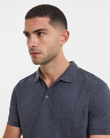 Pure Cotton Marl Pique Polo