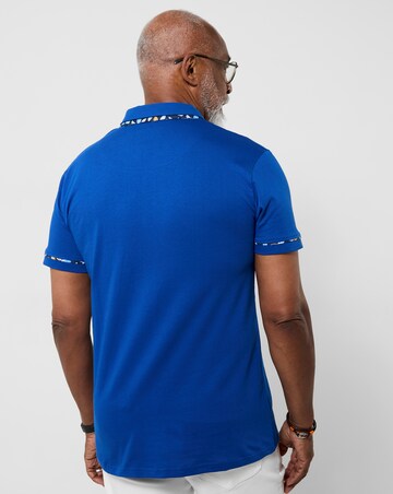 Joe Browns Dapper Double Collar Polo - Cobalt