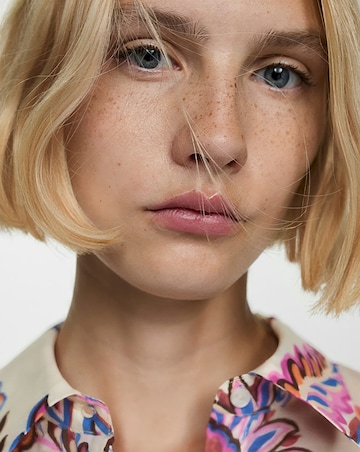 Mango Button Up Floral Shirt